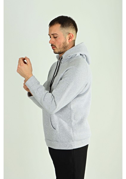 Tmb 3 Ip Şardonlu Kapşonlu Sweat 24 Açık Gri fırsatları