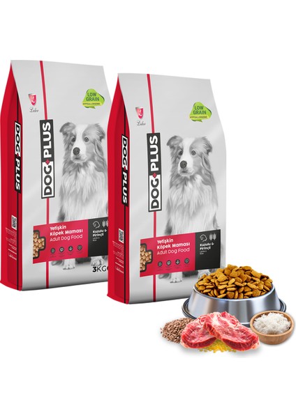 Düşük Tahıllı Hipoalerjenik Kuzu Etli Pirinçli Yetişkin Köpek Maması 3 kg x 2 Adet