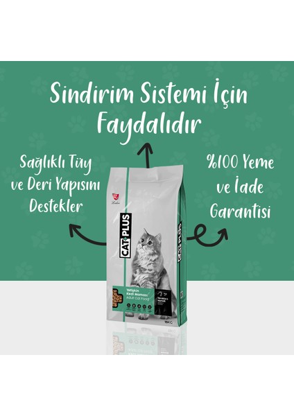 Düşük Tahıllı Hipoalerjenik Tavuklu Hamsili Yetişkin Kedi Maması 15 kg