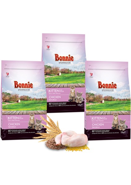 Tavuklu Yavru Kedi Maması 1,5 kg x 3