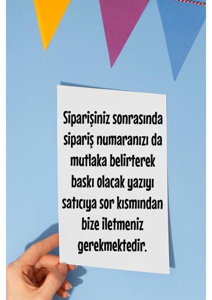 Retro Ayı Tema Isme Özel Baskılı Doğum Günü 6 Ay Peçetesi Kraft Peçete 10 Adet
