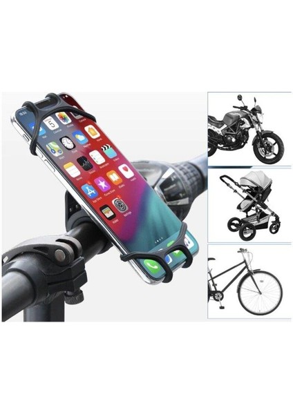 Universal 360° Dönebilen Bisiklet Telefon Tutucu