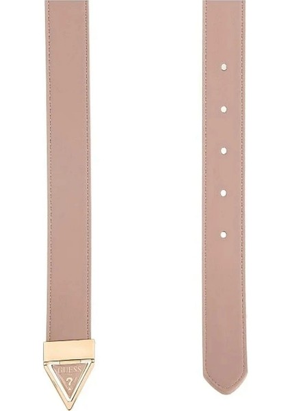 Kadın Krem Logolu Kemer