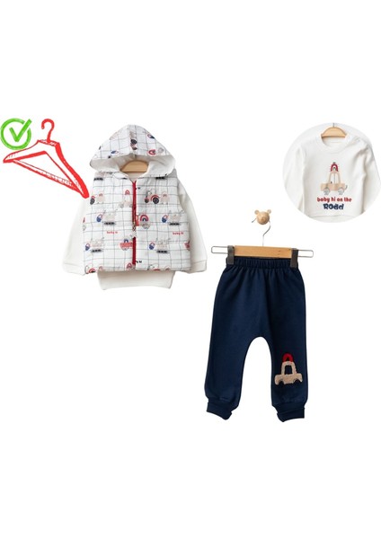 Bebek Erkek Takım Üç Parça