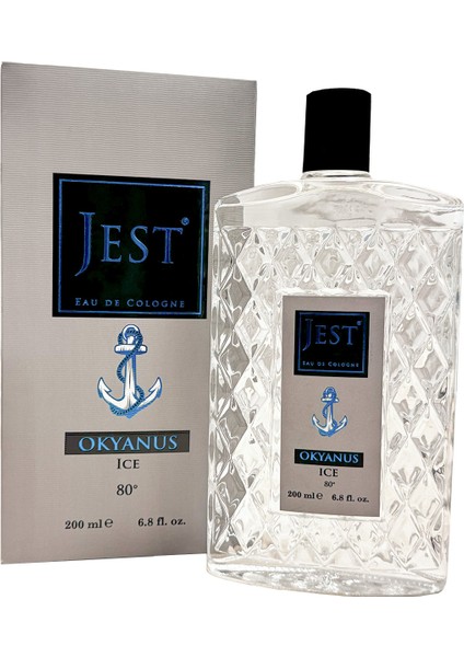 Cam Şişe Kolonya Okyanus 200 ml