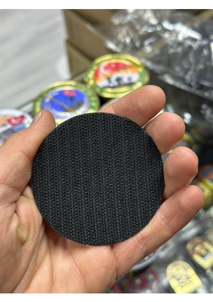 "f T N H "yazılı 3D Lazer Kesim Arkası Cırtlı Patch