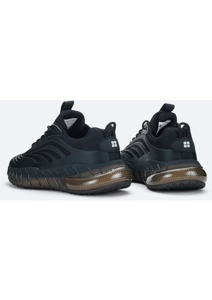 Erkek Siyah Esnek Taban Sneaker Ayakkabı A41y8020