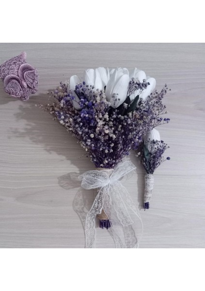 Gelin Çiçeği ve Damat Yaka Çiçeği-Masal Eva Çiçekçilik