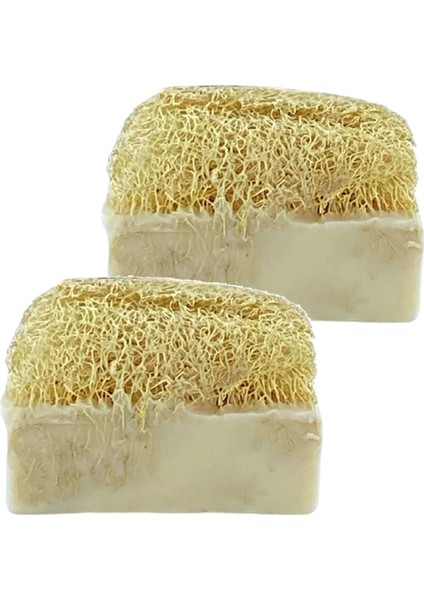 Doğal Kabak Lifli Kaymaklı Sabun 120 gr Ikili Set
