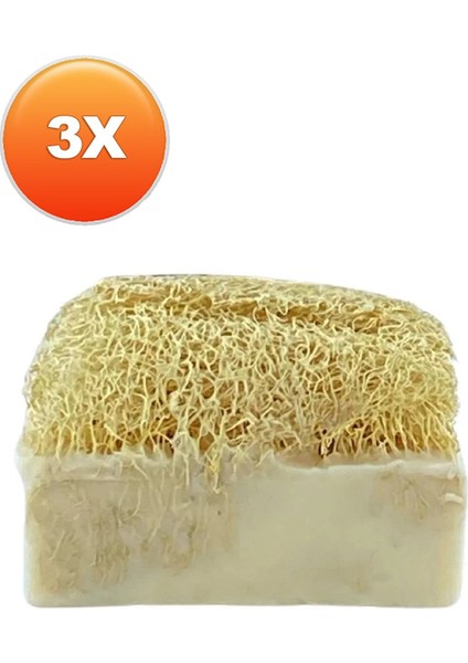 Doğal Kabak Lifli Kaymaklı Sabun 120 gr Üçlü Set fiyatları