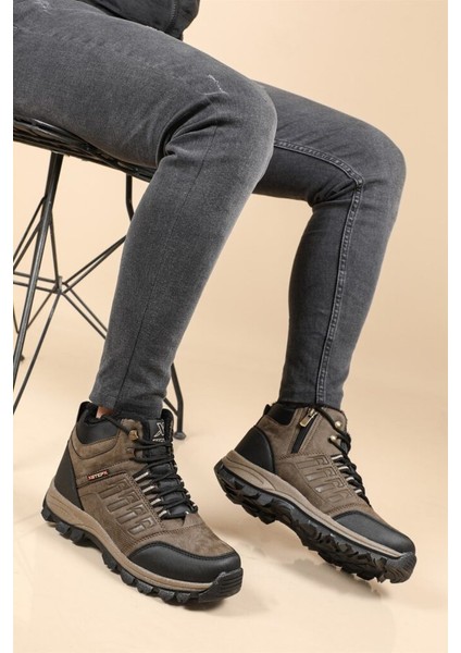 Unisex Vizon Içi Kürklü Kaymaz Taban Bot