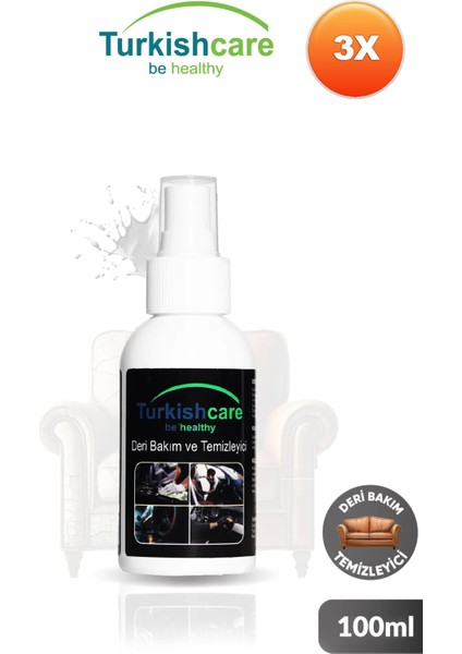 Deri Bakım ve Temizlik Spreyi 100 Ml.üçlü Set
