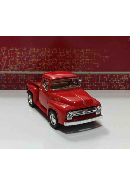 Dianomi Kinsmart 1:38 Ölçek 1956 Ford F-100 Pick-Up// Çek-Bırak 12 cm