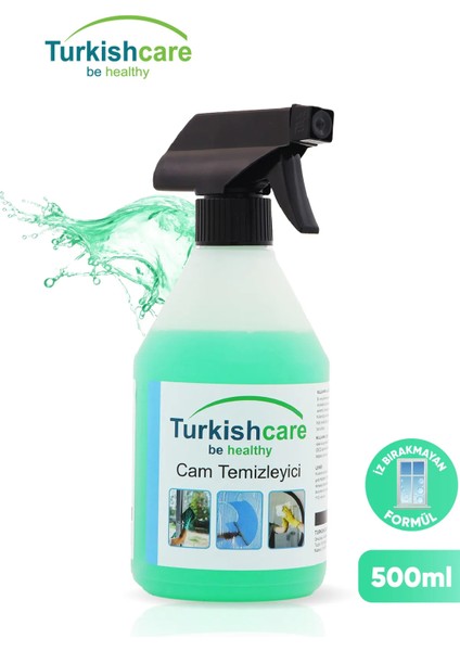 Cam Temizleyici Sprey ve 3’lü Ithal Mikrofiber Bez Temizlik Paketi