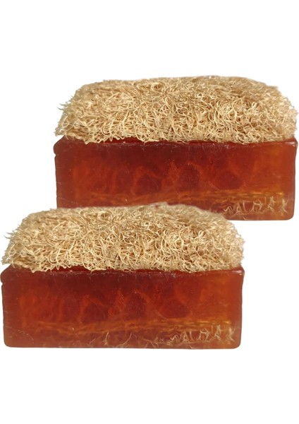Doğal Kabak Lifli Ballı ve Sütlü Sabun 120 gr Ikili Set