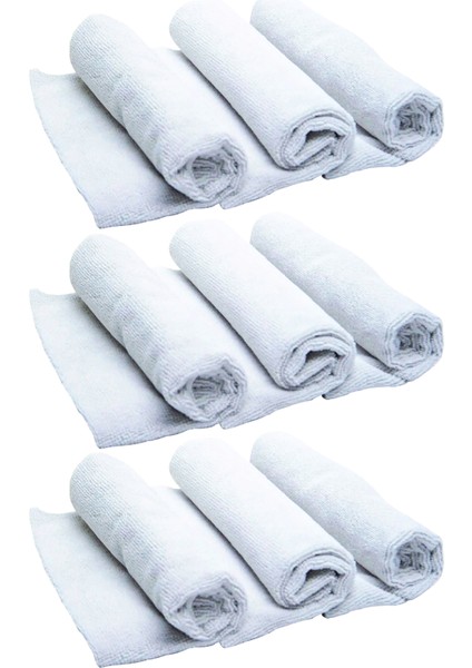 9’lu İthal Mikrofiber Sihirli Bez Seti Cam, Mutfak ve Oto Temizlik Bezi