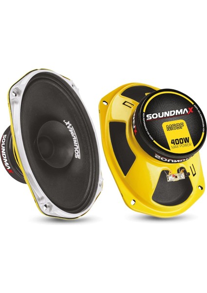 Soundmax Oto Mıdrange Oval 6x9 400W 2 Adet Soundmax SX-M69F
