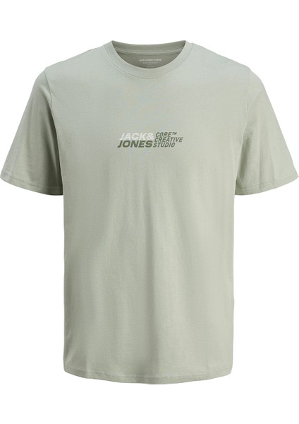 Tarmac Branding Crew Neck Erkek Gri Yuvarlak Yaka Tişört