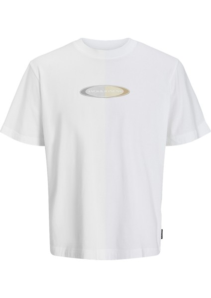 Pacer Branding Print Crew Neck Erkek Beyaz Yuvarlak Yaka Tişört