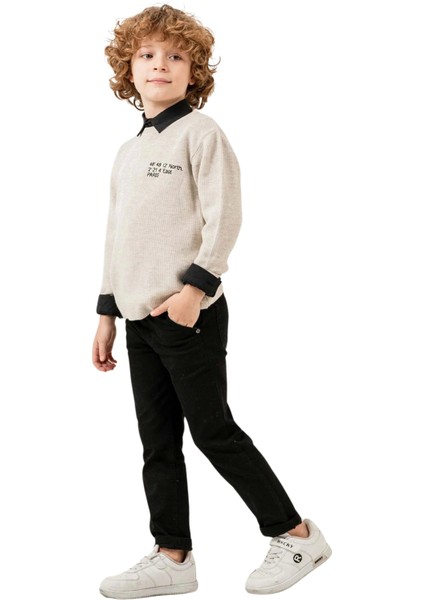 Paris Detaylı Jeans Pantolonlu Kazaklı Takım fırsatları