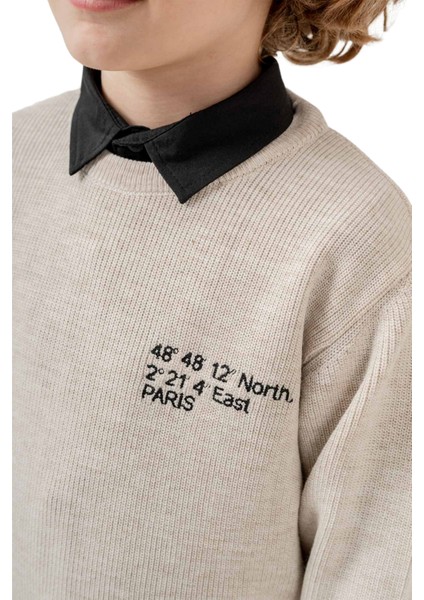 Paris Detaylı Jeans Pantolonlu Kazaklı Takım indirimleri