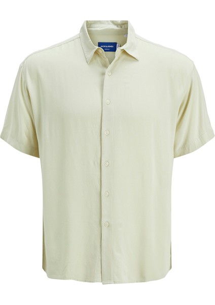 Jack&jones Joshua Viscose Erkek Sarı Klasik Yaka Gömlek