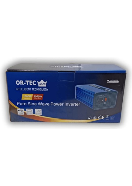 Ortec ORT1000 12V 1000W Tam Inverter