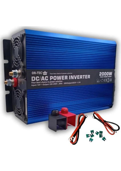 Ortec ORT2000 12V 2000W Tam Inverter