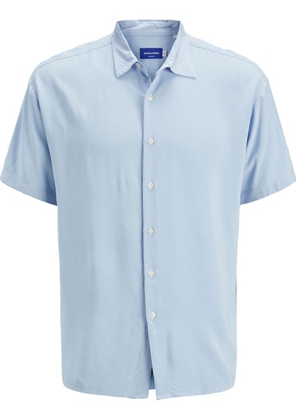 Jack&jones Joshua Viscose Erkek Mavi Klasik Yaka Gömlek