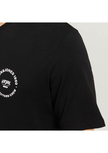 Jack&jones Simon Crew Neck Erkek Siyah Yuvarlak Yaka Tişört modelleri