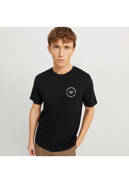 Jack&jones Simon Crew Neck Erkek Siyah Yuvarlak Yaka Tişört indirimleri