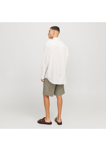Jack&jones Jaiden Campaign Hybrid Bondi Erkek Haki Şort fiyatları