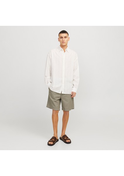 Jack&jones Jaiden Campaign Hybrid Bondi Erkek Haki Şort modelleri