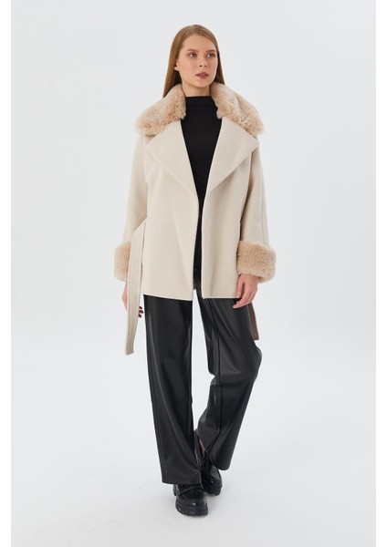 Kürklü Kaşe Kaban Tas fiyatları