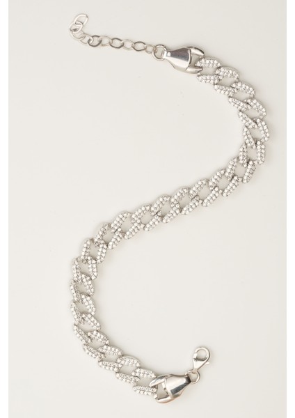 Taşlı Gurmet Gümüş Zincir Bileklik 3476 fırsatları