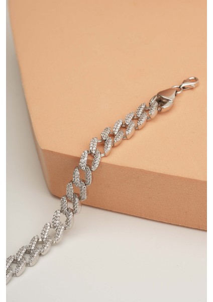 Taşlı Gurmet Gümüş Zincir Bileklik 3476 indirimleri