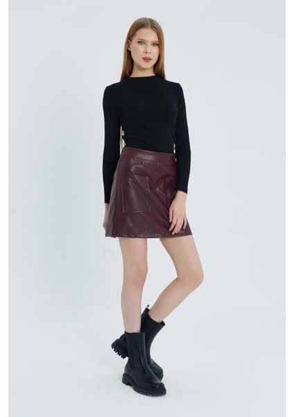 Cepli Deri Etek Bordo fiyatları