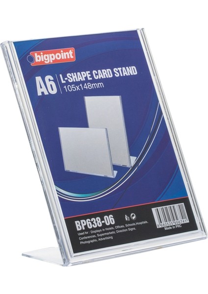 Kart Standı Dikey A6 x 10 Adet