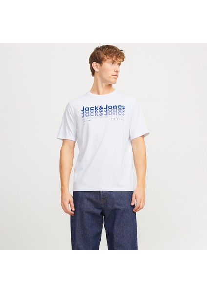 Tex Crew Neck Erkek Beyaz Klasik Yaka Tişört