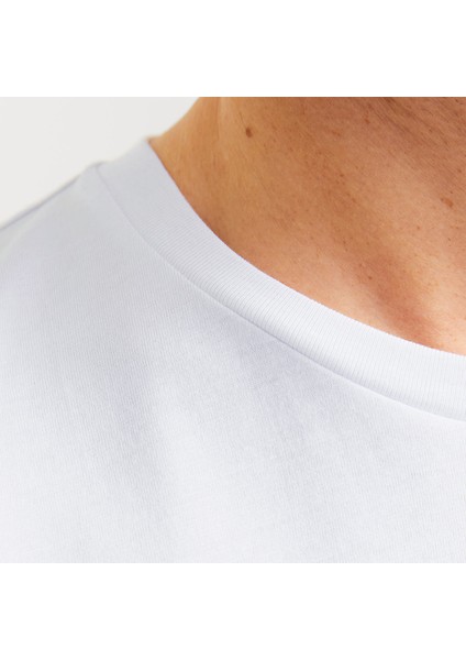 Tex Crew Neck Erkek Beyaz Klasik Yaka Tişört modelleri
