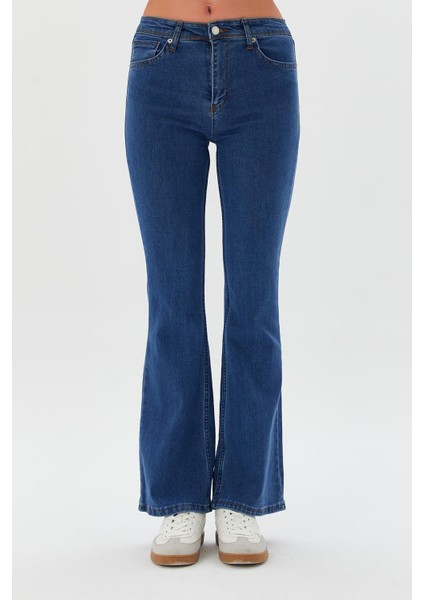 Ispanyol Paça Pantolon Mavı modelleri