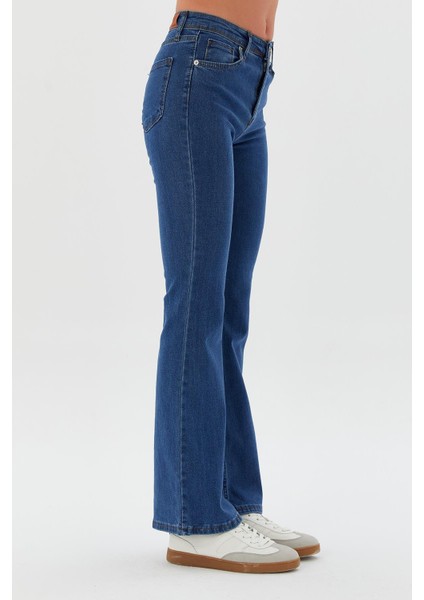 Ispanyol Paça Pantolon Mavı fırsatları