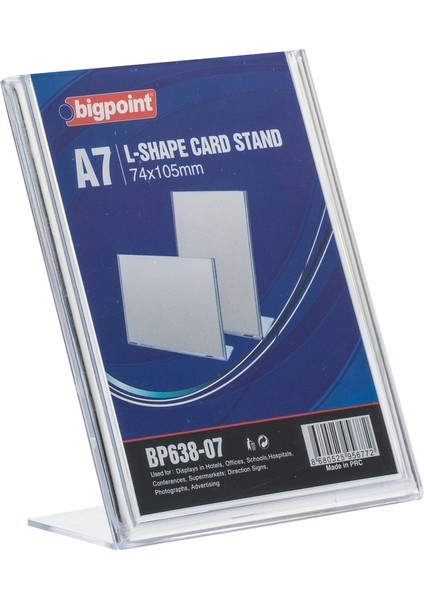 Kart Standı Dikey A7 x 10 Adet