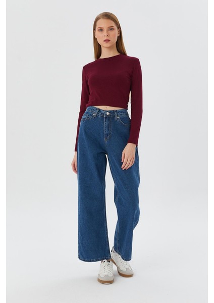 Wide Leg Denim K.mavı