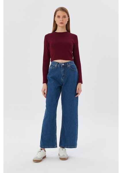 Wide Leg Denim K.mavı