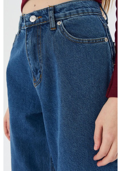 Wide Leg Denim K.mavı