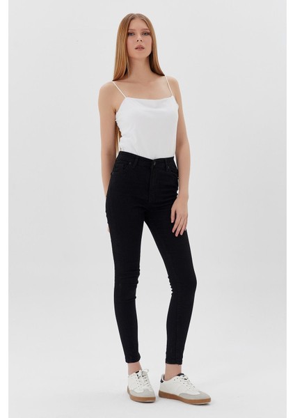 Slim Fit Jean Sıyah