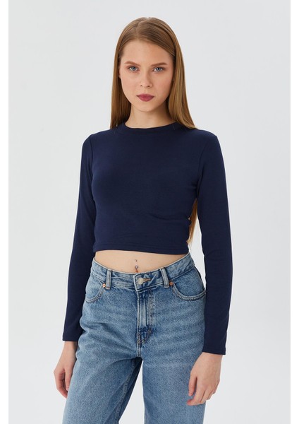 Crop Body Indıgo modelleri