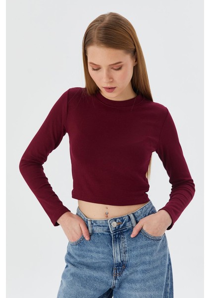 Crop Body Bordo