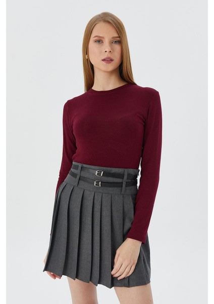 Crop Body Bordo